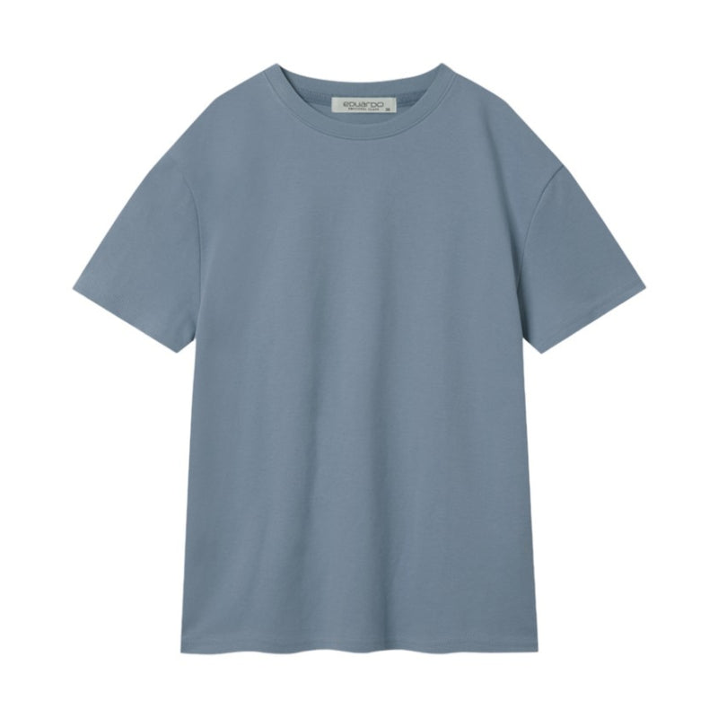 EDUARDO Children Unisex Short-Sleeve T-Shirt Semi Over Relaxed Fit Boys and Girls. (Cool Cotton Modal Blend)