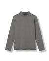 EDUARDO Men's Long Sleeve Semi-Over Fit Heavy Cotton  Mock Turtleneck Tee