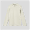 Women's Semi-Over Heavyweight Cotton Long Sleeve Mock Neck Top.