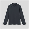 Women's Semi-Over Heavyweight Cotton Long Sleeve Mock Neck Top.