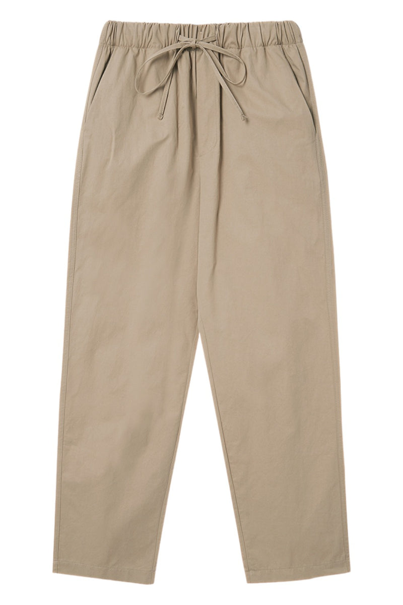 EDUARDO Men's Tapered Fit Banding Cotton Comfort Drawstring Pants.