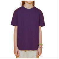 EDUARDO Children Unisex Short-Sleeve T-Shirt Semi Over Relaxed Fit Boys and Girls. (Cool Cotton Modal Blend)