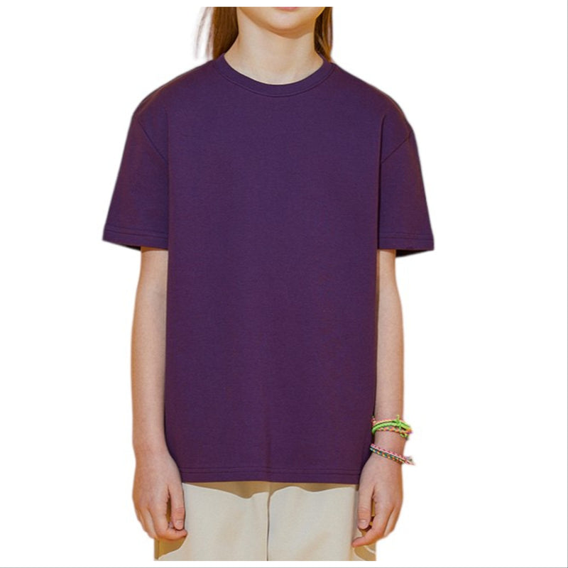 EDUARDO Children Unisex Short-Sleeve T-Shirt Semi Over Relaxed Fit Boys and Girls. (Cool Cotton Modal Blend)