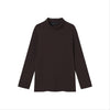 EDUARDO Youth Mock Neck semi-Over Brushed Heavy Cotton Long Sleeve Shirt.