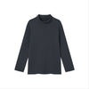 EDUARDO Youth Mock Neck semi-Over Brushed Heavy Cotton Long Sleeve Shirt.