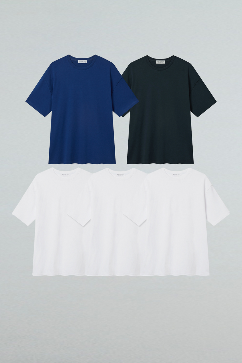 Luxe Comfort, Cotton Modal Blend Anyone Over Fit Short Sleeve T-Shirt Second Collection