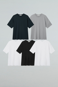 Luxe Comfort, Cotton Modal Blend Anyone Over Fit Short Sleeve T-Shirt First Collection