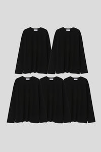 Men’s Relax Semi-Oversized Long-Sleeve T-Shirt – Classic Multipack