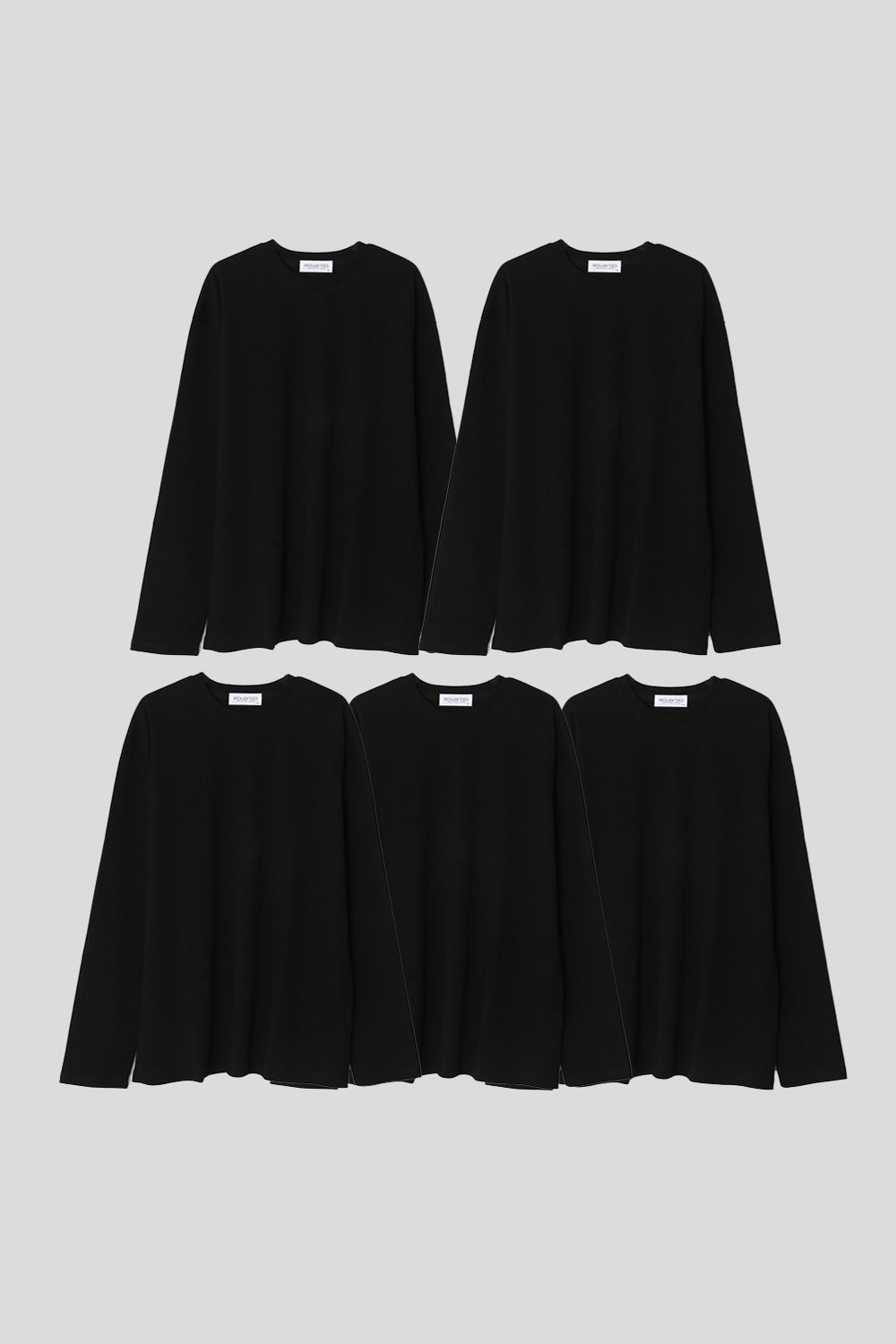 Men’s Relax Semi-Oversized Long-Sleeve T-Shirt – Classic Multipack