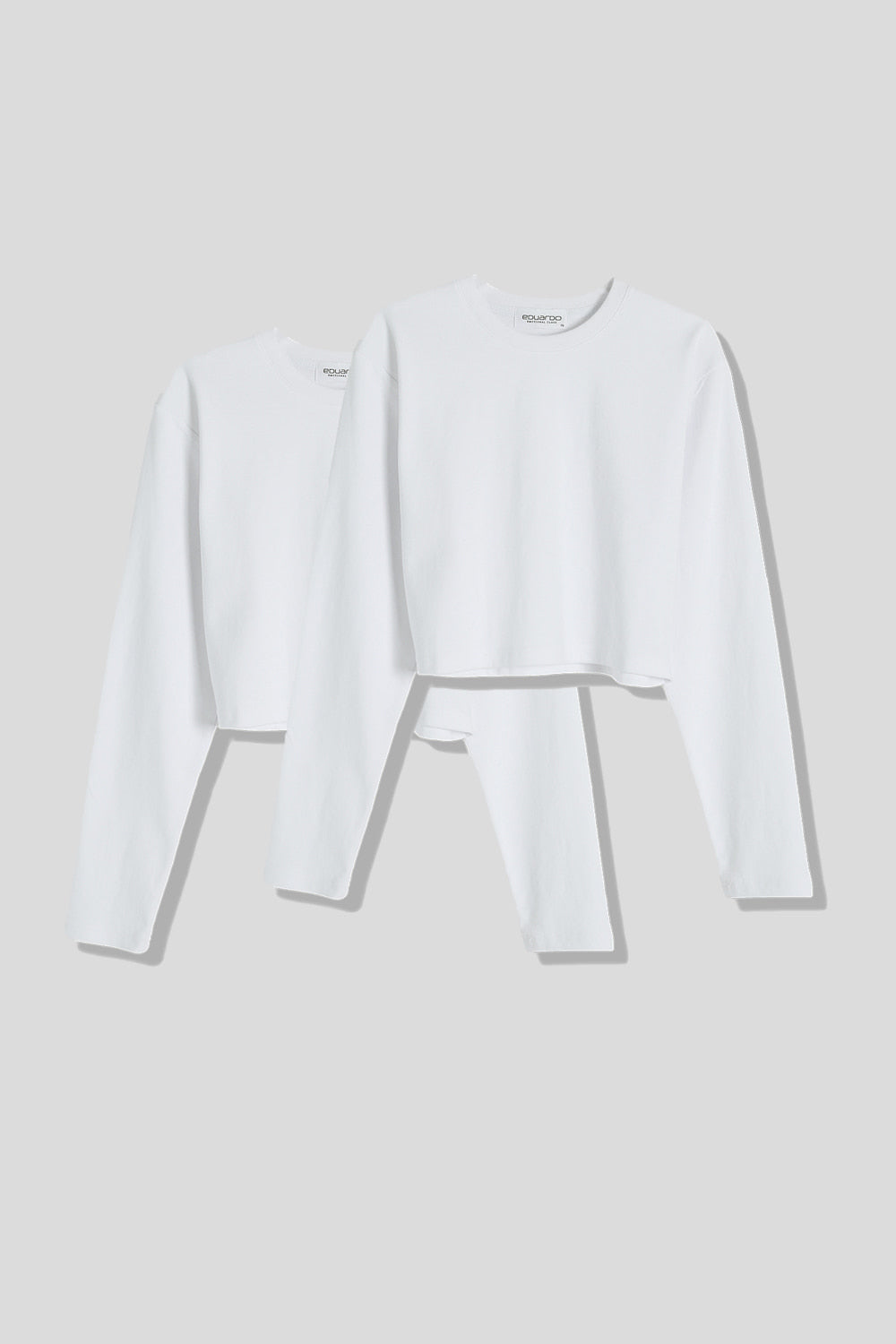 Women’s Normal Regular-Fit Cropped Long-Sleeve T-Shirt – Classic Multipack