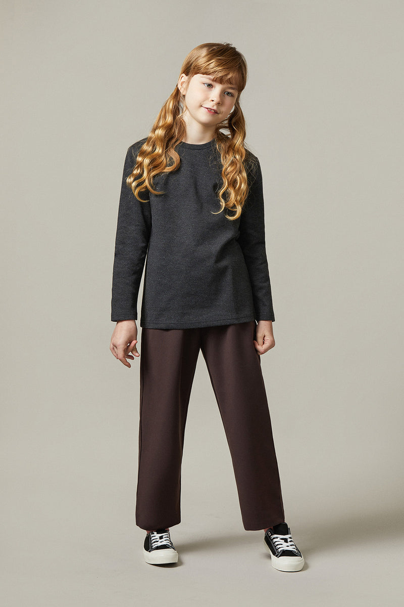 EDUARDO Youth Relaxed Semi-Over Fit Long Sleeve T-Shirt.