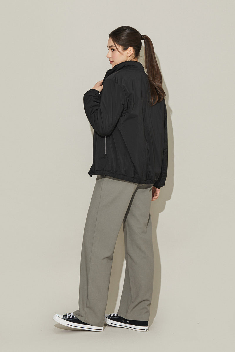 EDUARDO Men Women Standard Fit Reversible Fleece Zip-up Jacket.