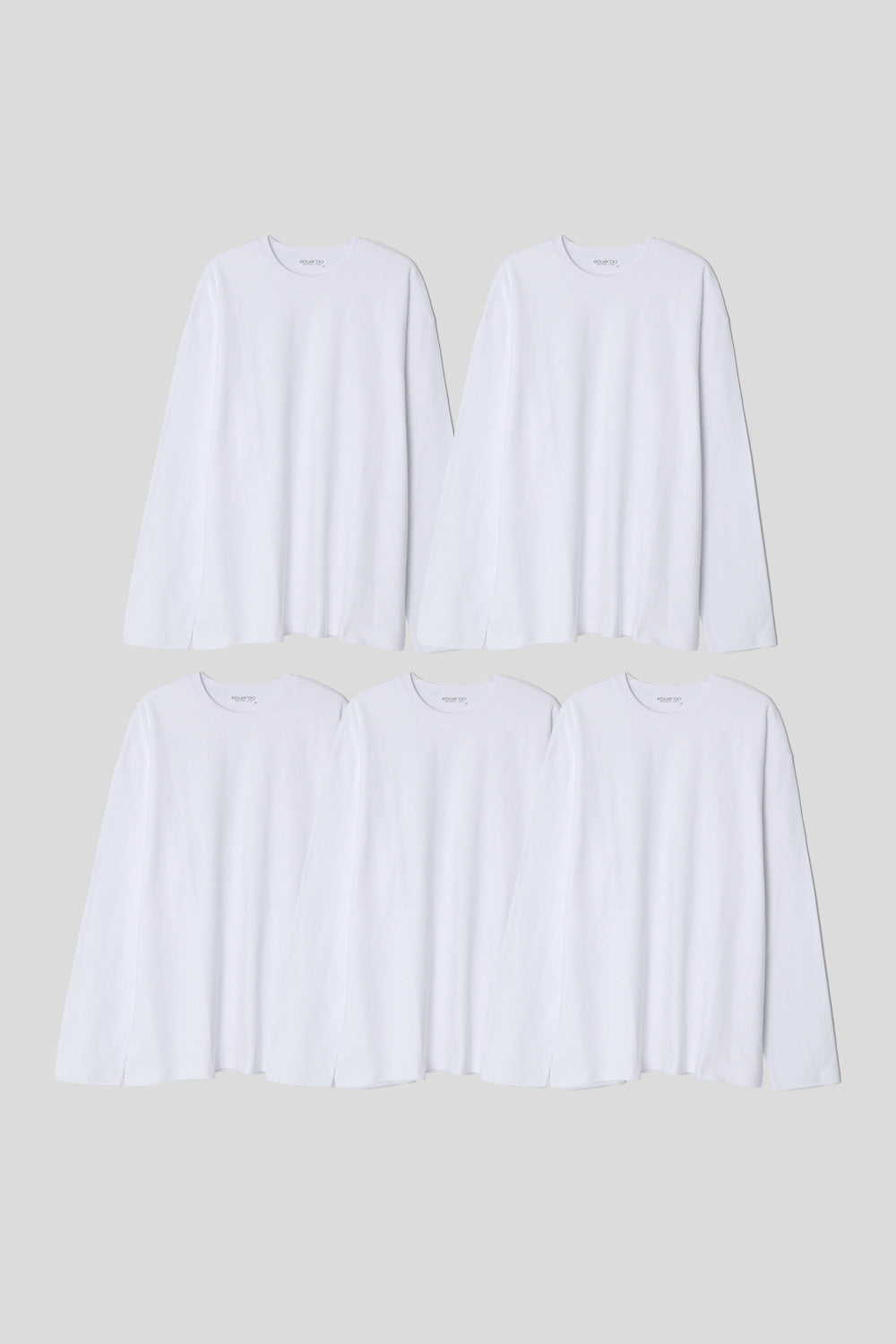 Men’s Relax Semi-Oversized Long-Sleeve T-Shirt – Classic Multipack
