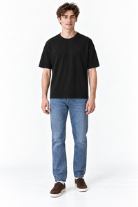 Men’s Relax Semi-Oversized Cropped Short-Sleeve T-Shirt – Classic Multipack