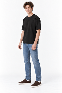 Men’s Relax Semi-Oversized Cropped Short-Sleeve T-Shirt – Classic Multipack