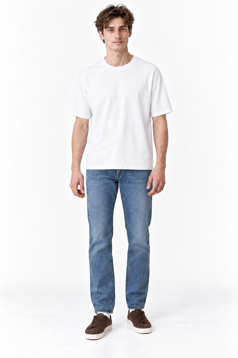 Men’s Relax Semi-Oversized Cropped Short-Sleeve T-Shirt – Classic Multipack