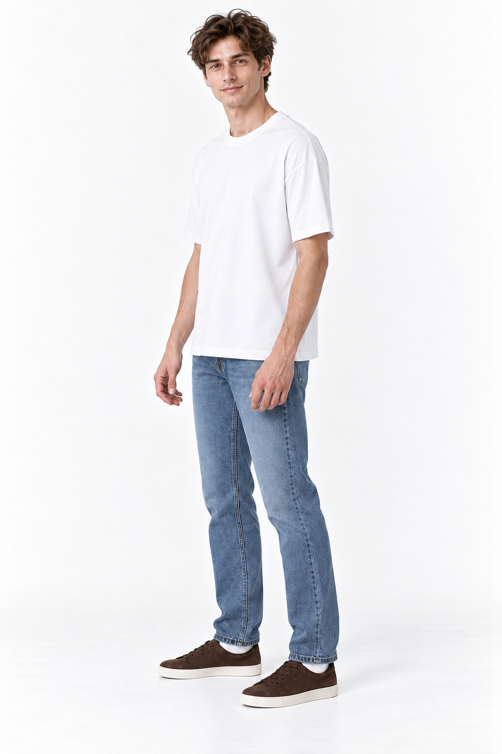 Men’s Relax Semi-Oversized Cropped Short-Sleeve T-Shirt – Classic Multipack