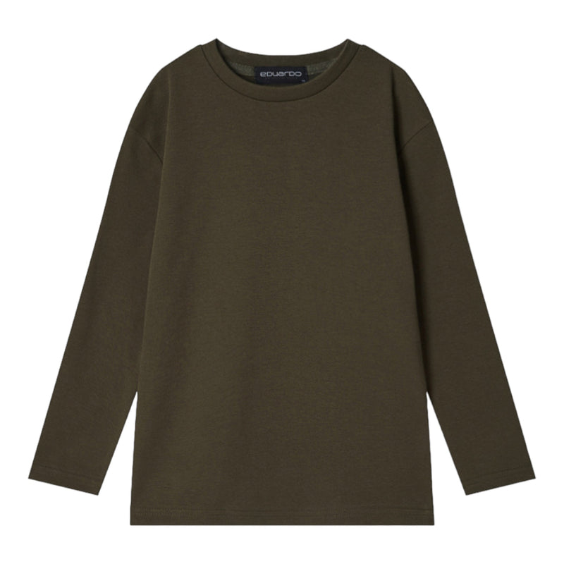 EDUARDO Youth Long-Sleeve T-Shirt Semi Over Relaxed Fit Boys and Girls.