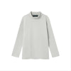 EDUARDO Youth Mock Neck semi-Over Brushed Heavy Cotton Long Sleeve Shirt.