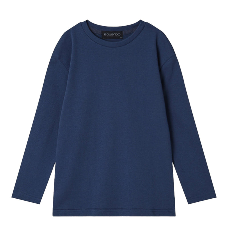 EDUARDO Youth Long-Sleeve T-Shirt Semi Over Relaxed Fit Boys and Girls.