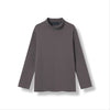 EDUARDO Youth Mock Neck semi-Over Brushed Heavy Cotton Long Sleeve Shirt.