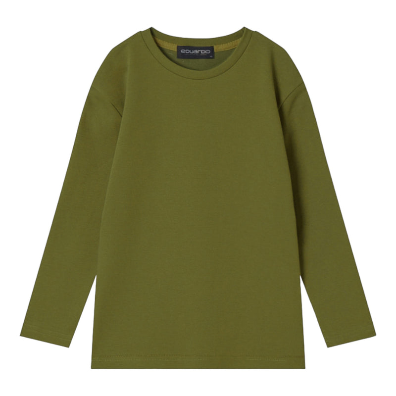 EDUARDO Youth Long-Sleeve T-Shirt Semi Over Relaxed Fit Boys and Girls.