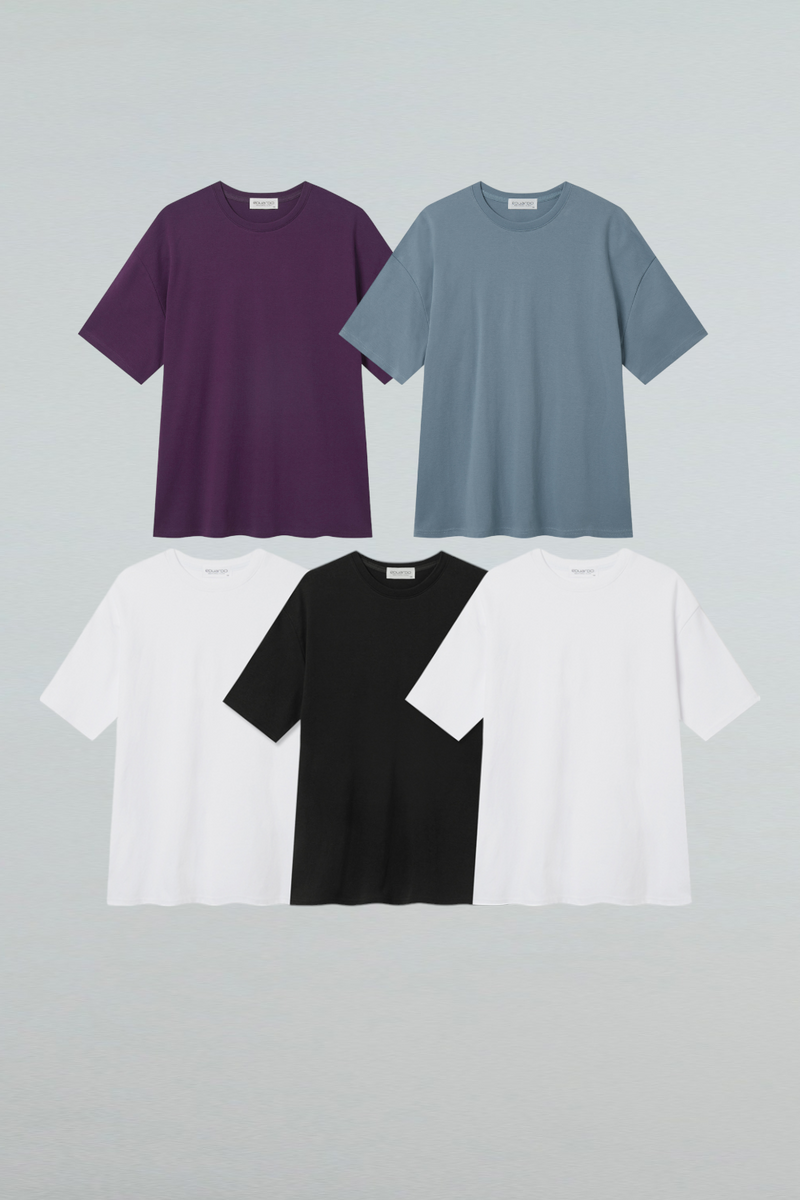 Luxe Comfort, Cotton Modal Blend Anyone Over Fit Short Sleeve T-Shirt First Collection