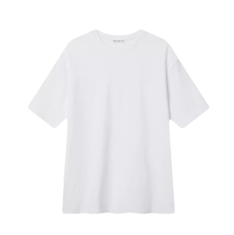 EDUARDO Men's Relaxed semi-overfit short-sleeved t-shirt multipack 3 pcs  [White]
