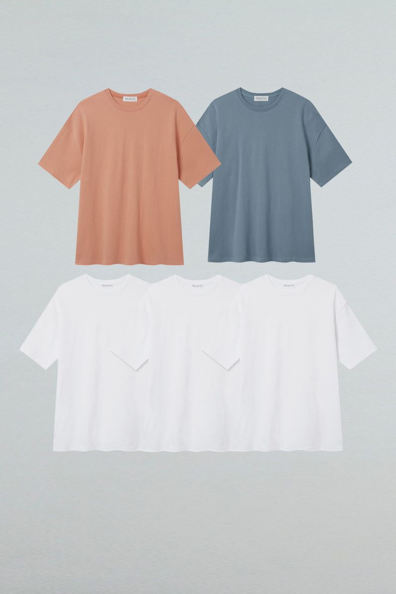 Luxe Comfort, Cotton Modal Blend Anyone Over Fit Short Sleeve T-Shirt Second Collection