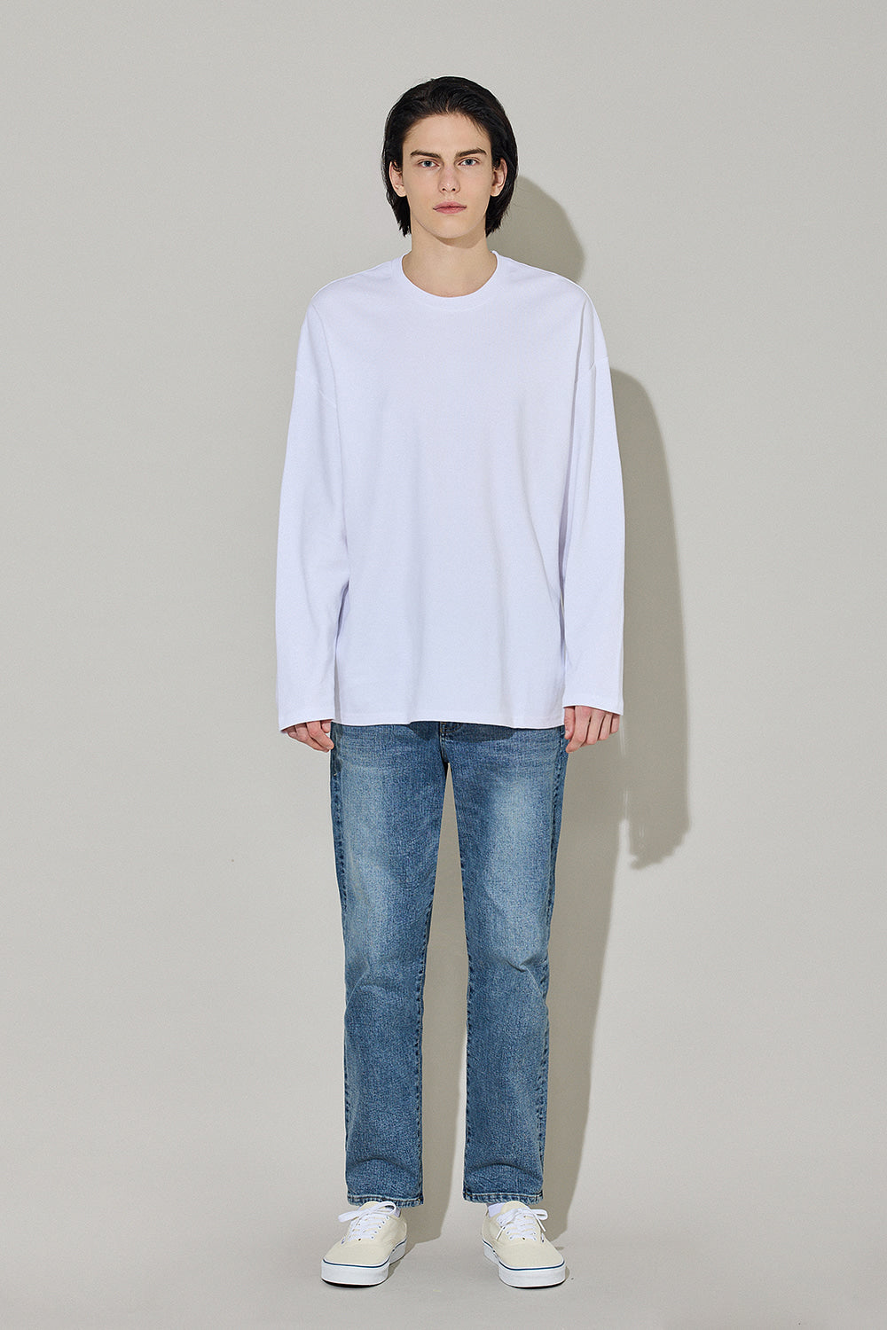 Men’s Relax Semi-Oversized Long-Sleeve T-Shirt – Classic Multipack
