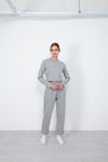 EDUARDO Women High-Density Classic Semi-Wide Sweatpants, Pocket.