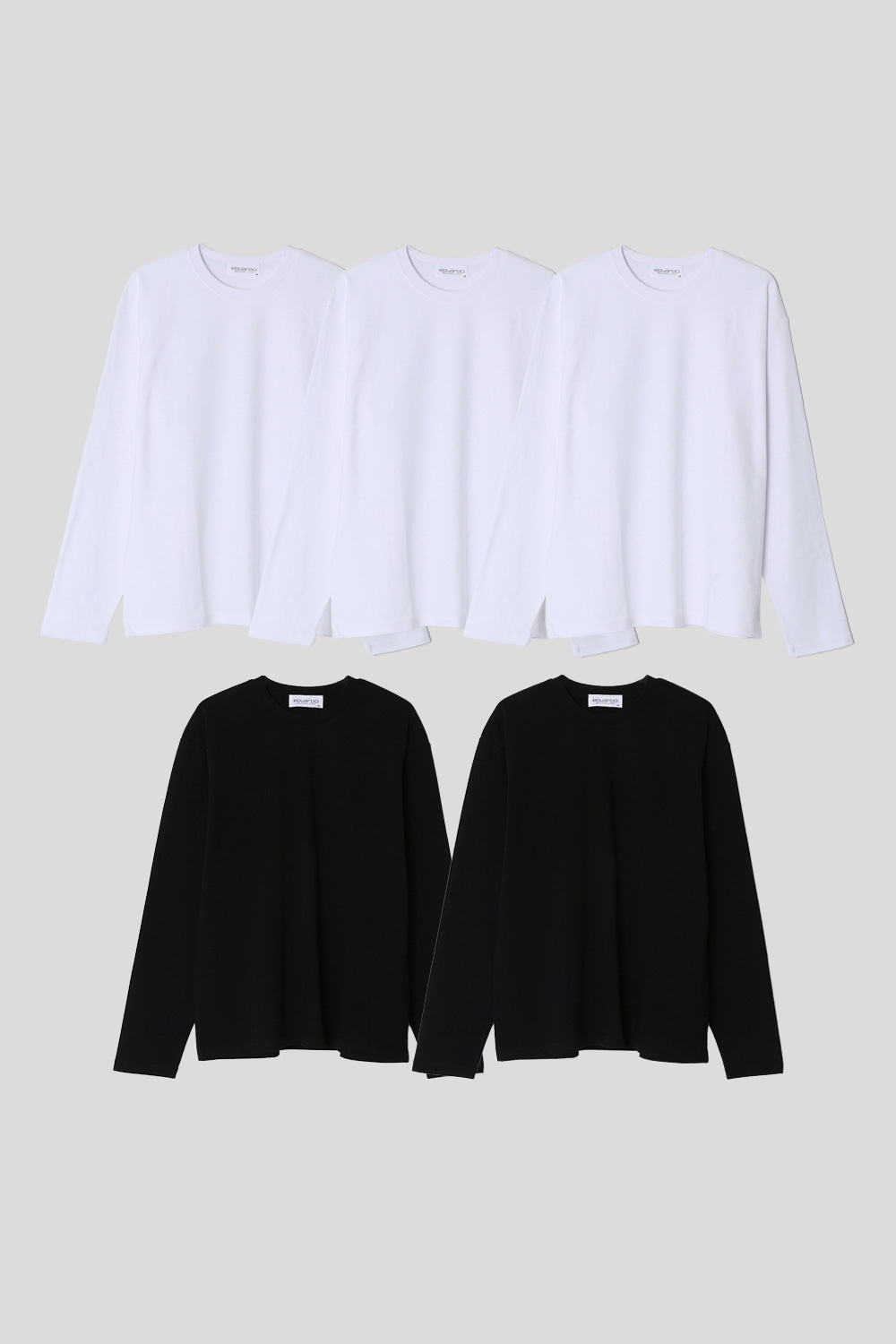 Women’s Relax Semi-Oversized Long-Sleeve T-Shirt – Classic Multipack