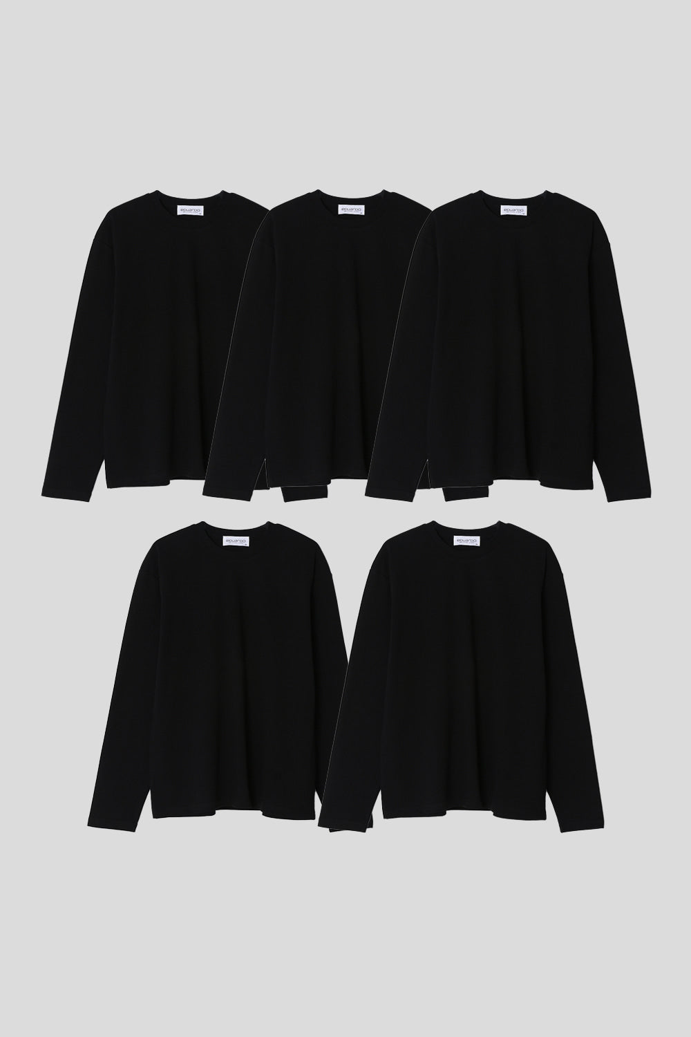 Women’s Relax Semi-Oversized Long-Sleeve T-Shirt – Classic Multipack