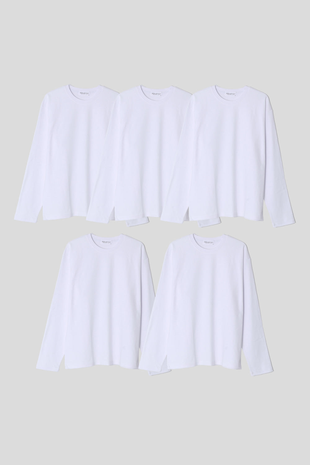 Women’s Relax Semi-Oversized Long-Sleeve T-Shirt – Classic Multipack