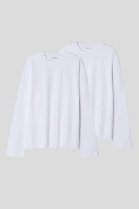 Men’s Relax Semi-Oversized Cropped Long-Sleeve T-Shirt – Classic Multipack