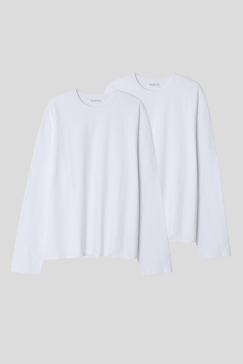 Men’s Relax Semi-Oversized Cropped Long-Sleeve T-Shirt – Classic Multipack