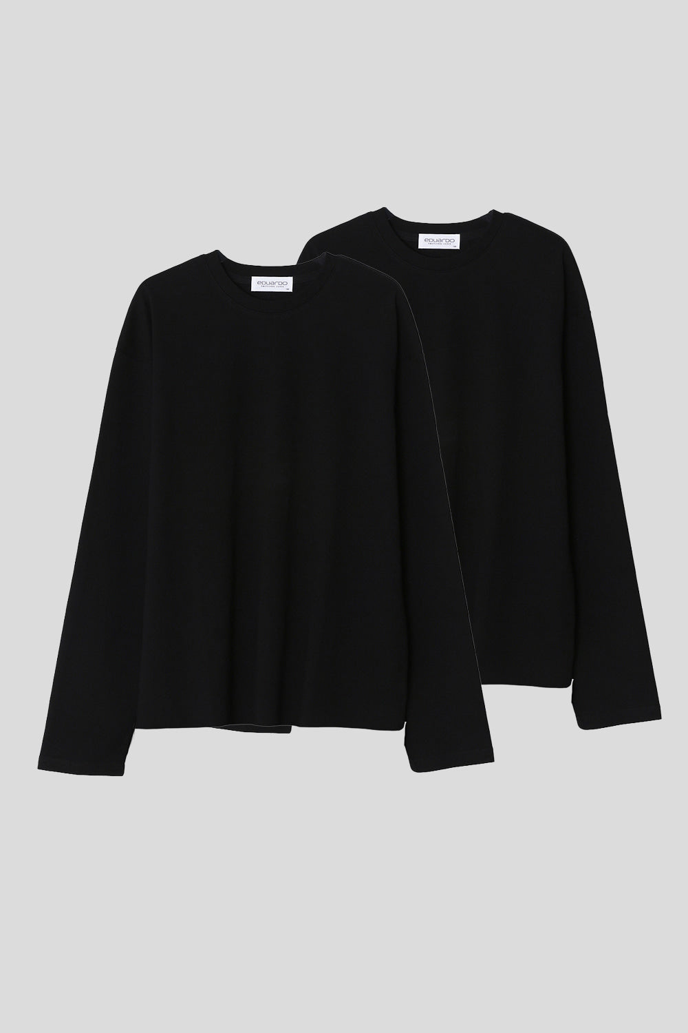 Men’s Relax Semi-Oversized Cropped Long-Sleeve T-Shirt – Classic Multipack