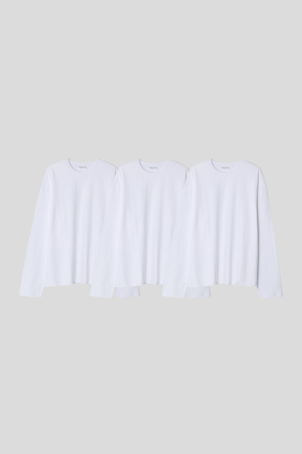 Men’s Relax Semi-Oversized Cropped Long-Sleeve T-Shirt – Classic Multipack