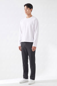 Men’s Relax Semi-Oversized Cropped Long-Sleeve T-Shirt – Classic Multipack