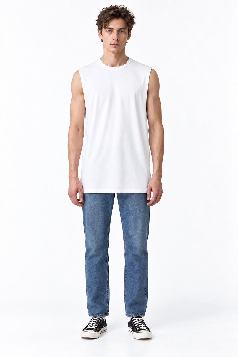 Men’s Normal Regular-Fit Layering Tank Top – Easy Multipack