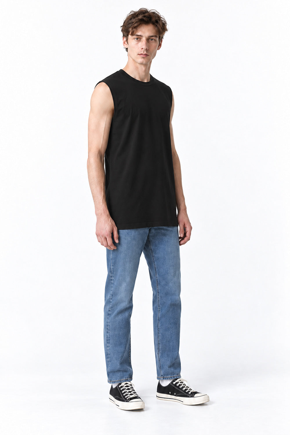 Men’s Normal Regular-Fit Layering Tank Top – Easy Multipack