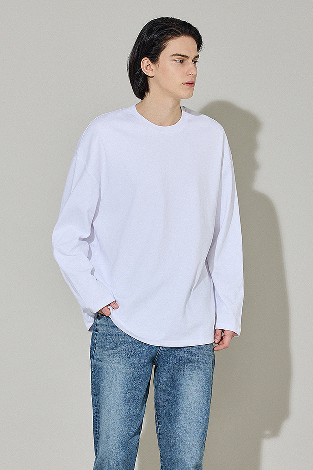 Men’s Relax Semi-Oversized Long-Sleeve T-Shirt – Classic Multipack