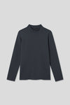 EDUARDO Men's Long Sleeve Semi-Over Fit Brushed Heavy Cotton Blend Mock Neck Top.