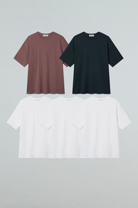 Luxe Comfort, Cotton Modal Blend Anyone Over Fit Short Sleeve T-Shirt Second Collection