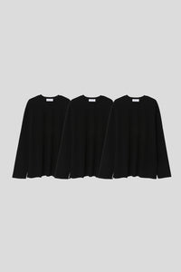 Men’s Relax Semi-Oversized Long-Sleeve T-Shirt – Classic Multipack