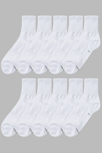 Unisex Lightweight Mid-Crew Socks – 10-Pair Pack