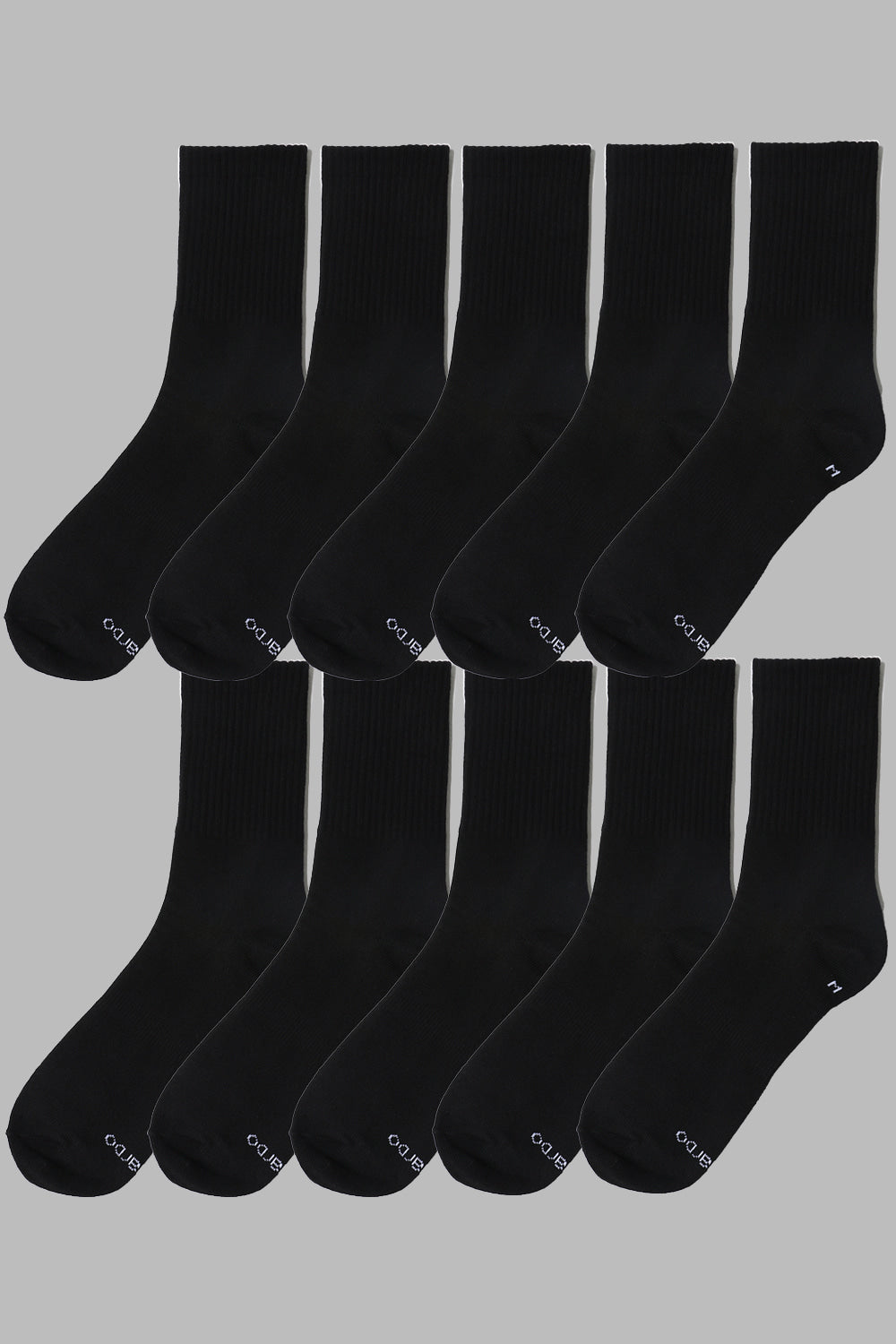 Unisex Heavyweight Crew Socks – 10-Pair Pack