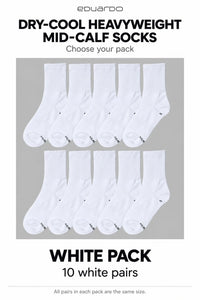 Unisex Dry-Cool Heavyweight Mid-Calf Socks – pack guide