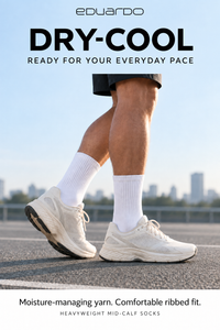 Unisex Dry-Cool Heavyweight Mid-Calf Socks – 10-Pair Pack