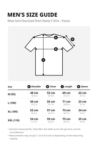 Men’s Relax Semi-Oversized Short-Sleeve T-Shirt – Classic Multipack – size guide